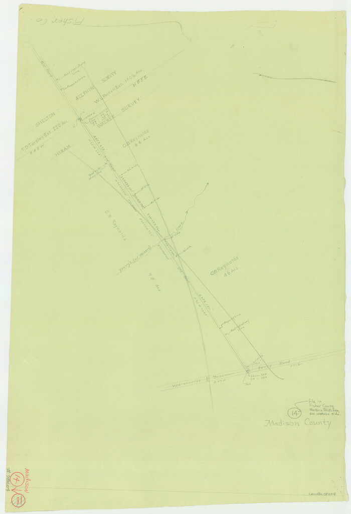 78204, Madison County Working Sketch 14, General Map Collection