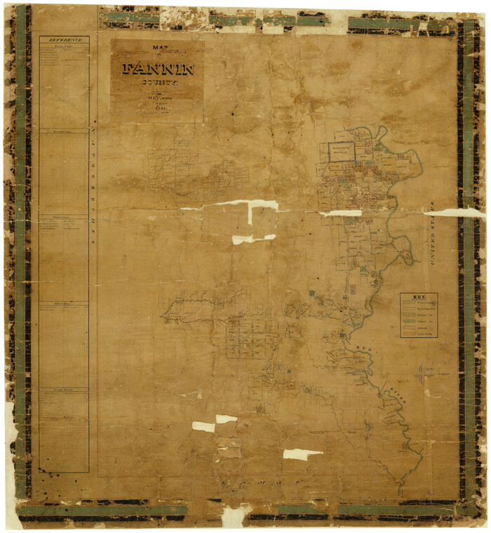 7821, Map of Fannin County, General Map Collection
