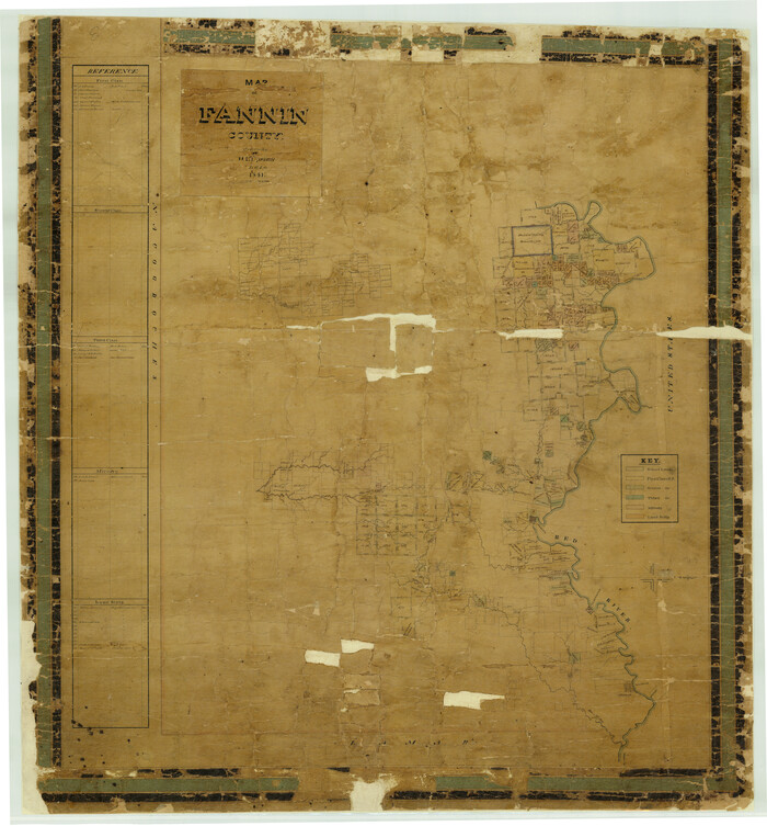 7821, Map of Fannin County, General Map Collection