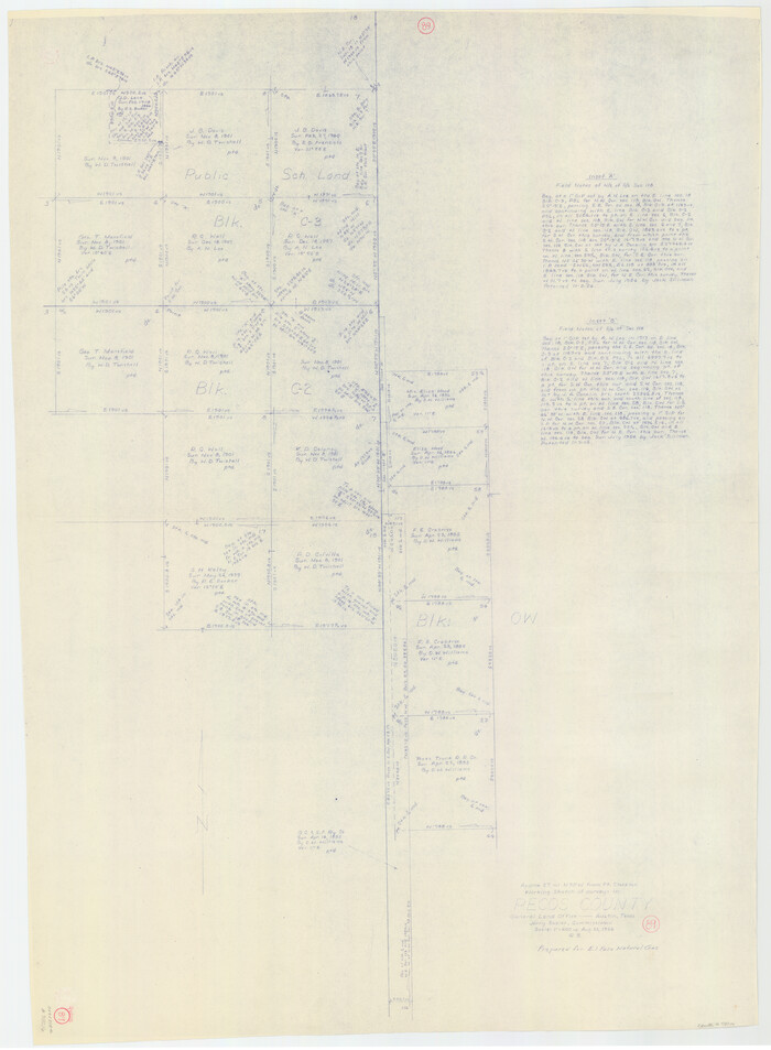 78216, Pecos County Working Sketch 89, General Map Collection