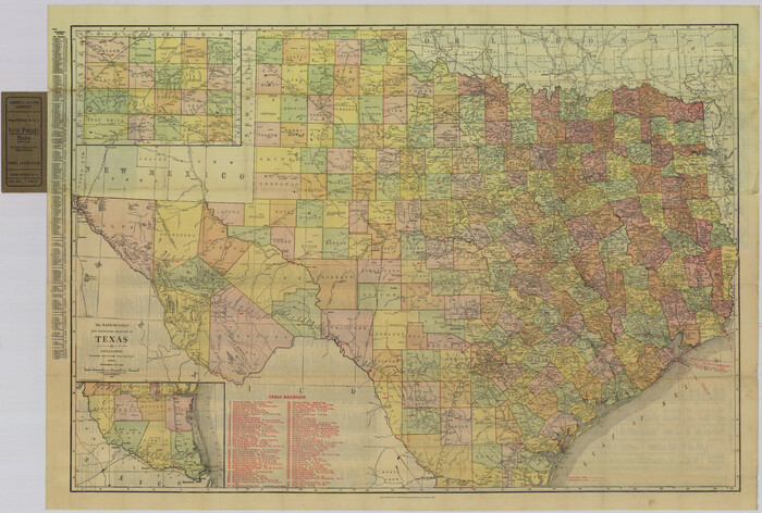 78225, The Rand-McNally New Commercial Atlas Map of Texas, Non-GLO Digital Images