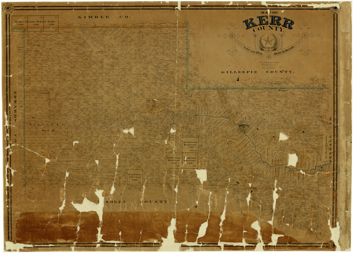 7824, Map of Kerr County, General Map Collection
