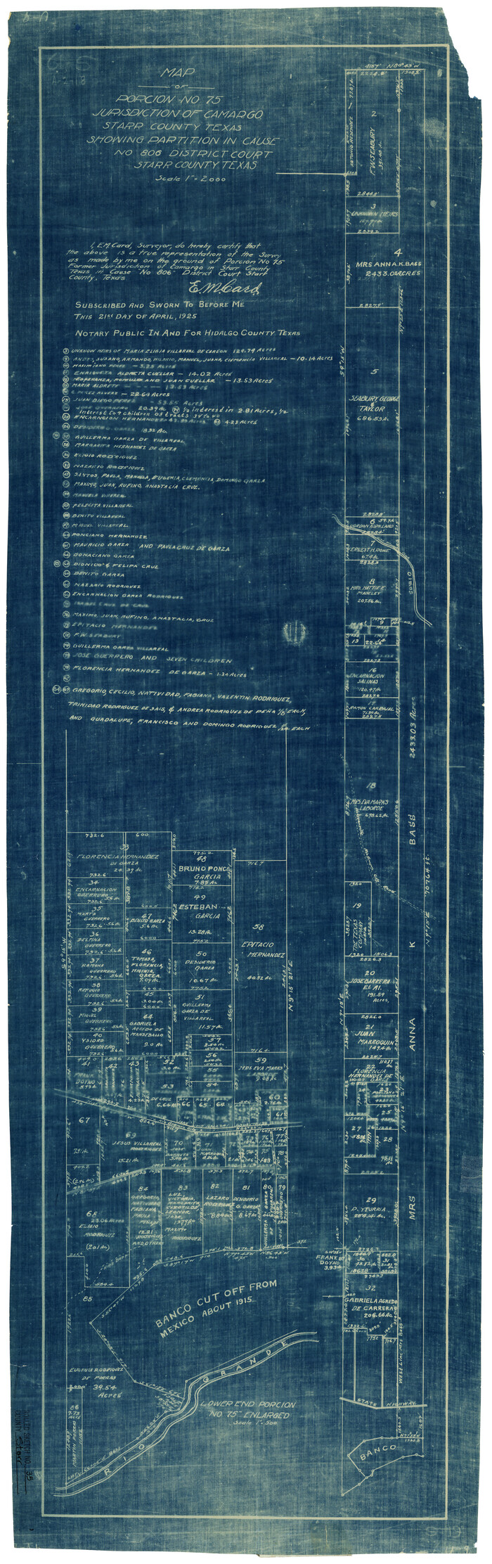 7832, Starr County Rolled Sketch 35, General Map Collection
