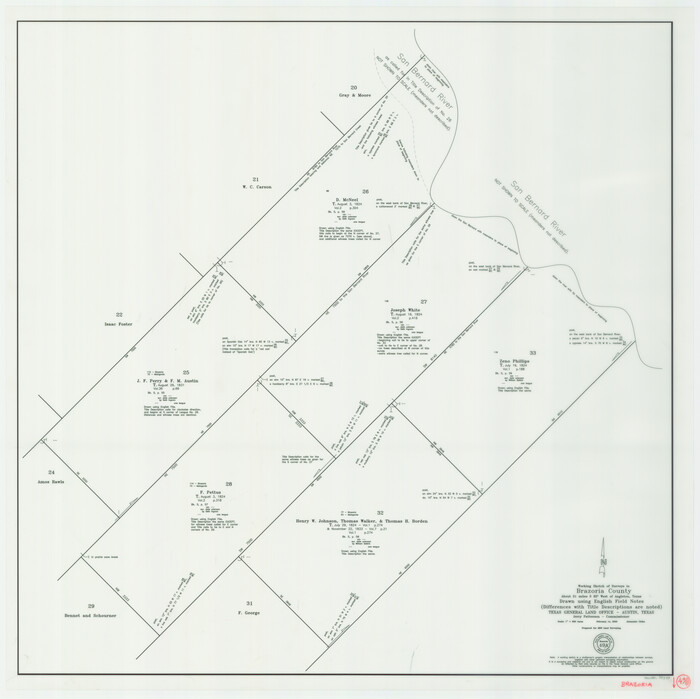 78347, Brazoria County Working Sketch 49a, General Map Collection