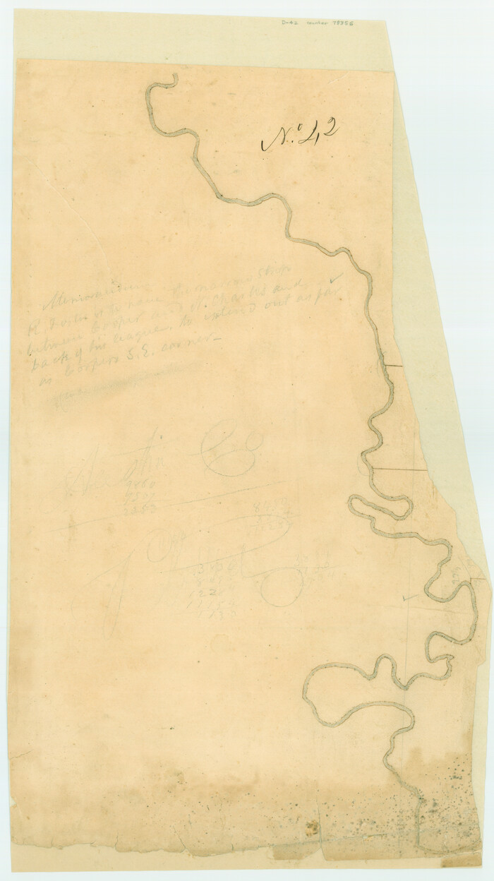 78356, [Surveys possibly in Austin County], General Map Collection