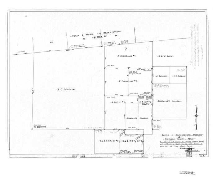 7839, Stephens County Rolled Sketch 2, General Map Collection