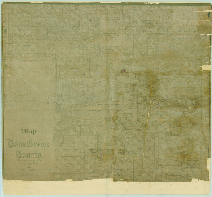 78390, Map of Tom Green County, General Map Collection