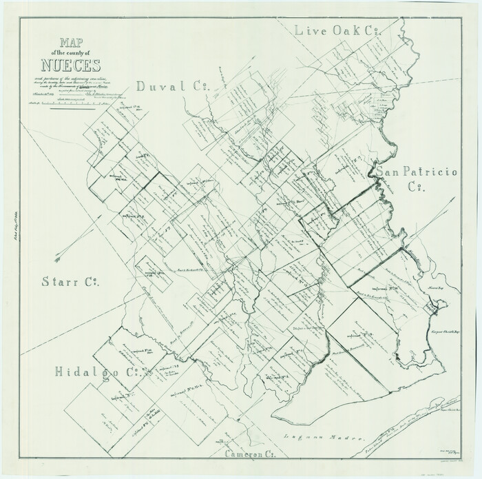 78391, Map of the County of Nueces, General Map Collection
