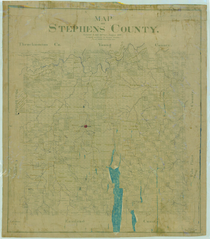 78394, Map of Stephens County, General Map Collection