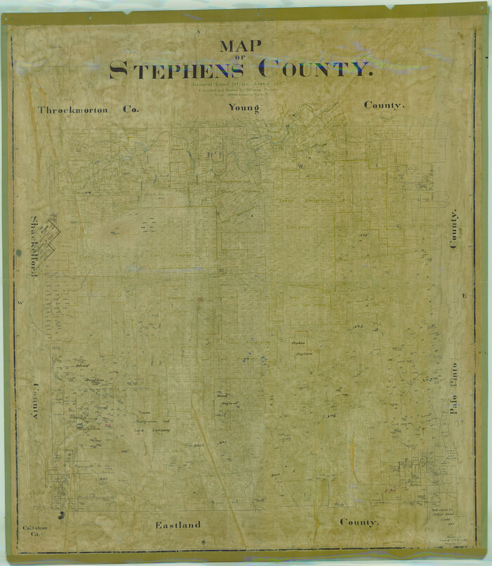 78395, Map of Stephens County, General Map Collection