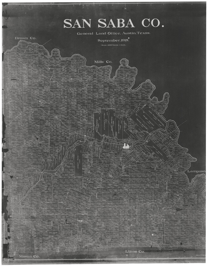 78397, San Saba County, General Map Collection