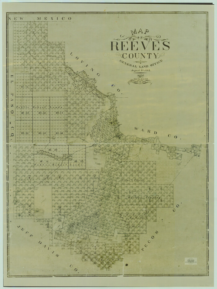 78401, Map of Reeves County, General Map Collection