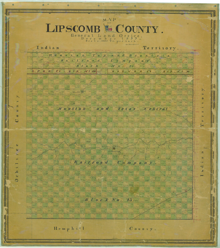78406, Map of Lipscomb County, General Map Collection