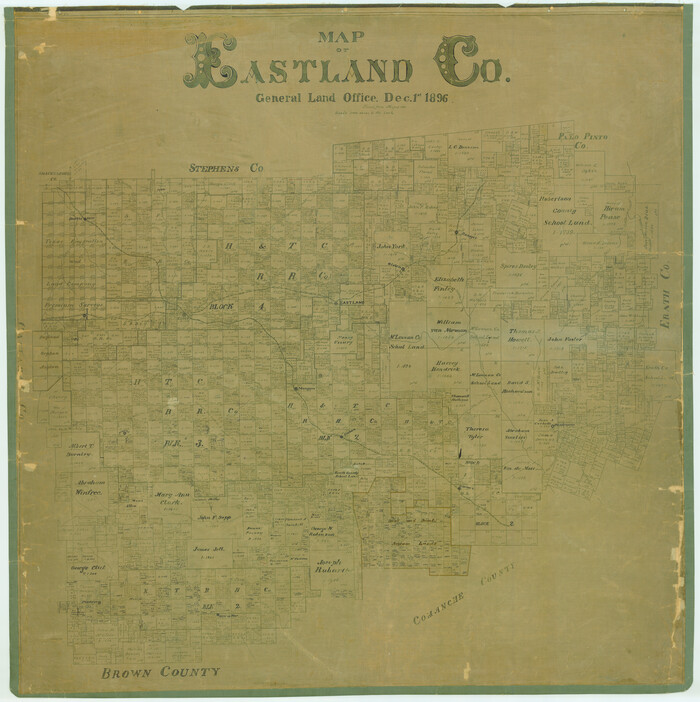 78410, Map of Eastland Co., General Map Collection