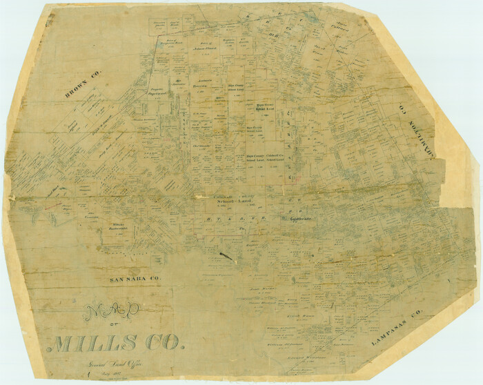 78439, Map of Mills Co., General Map Collection