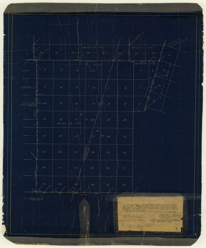 7845, Sterling County Rolled Sketch 9, General Map Collection