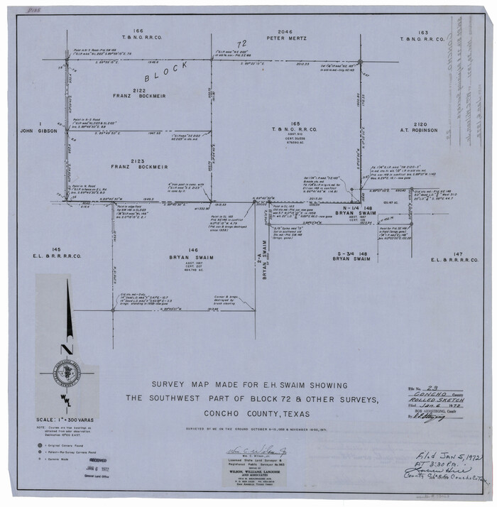 78463, Concho County Rolled Sketch 23, General Map Collection