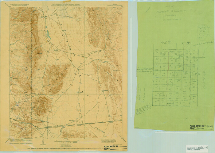 78465, Culberson County Rolled Sketch 39, General Map Collection