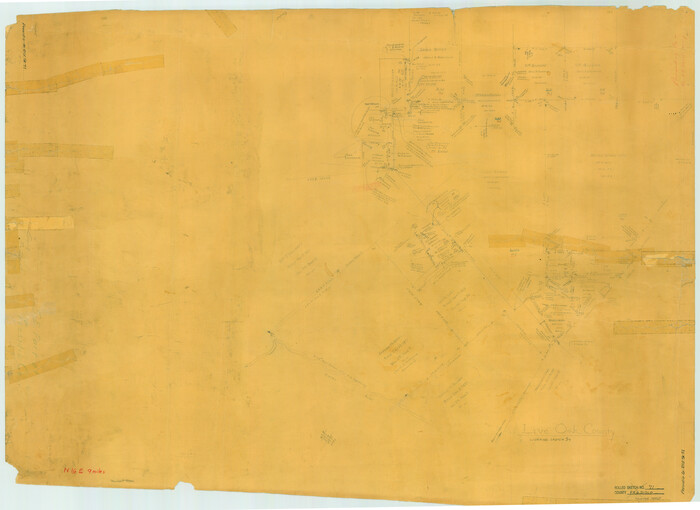 78469, Live Oak County Working Sketch 34, General Map Collection