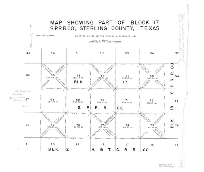 7848, Sterling County Rolled Sketch 14, General Map Collection