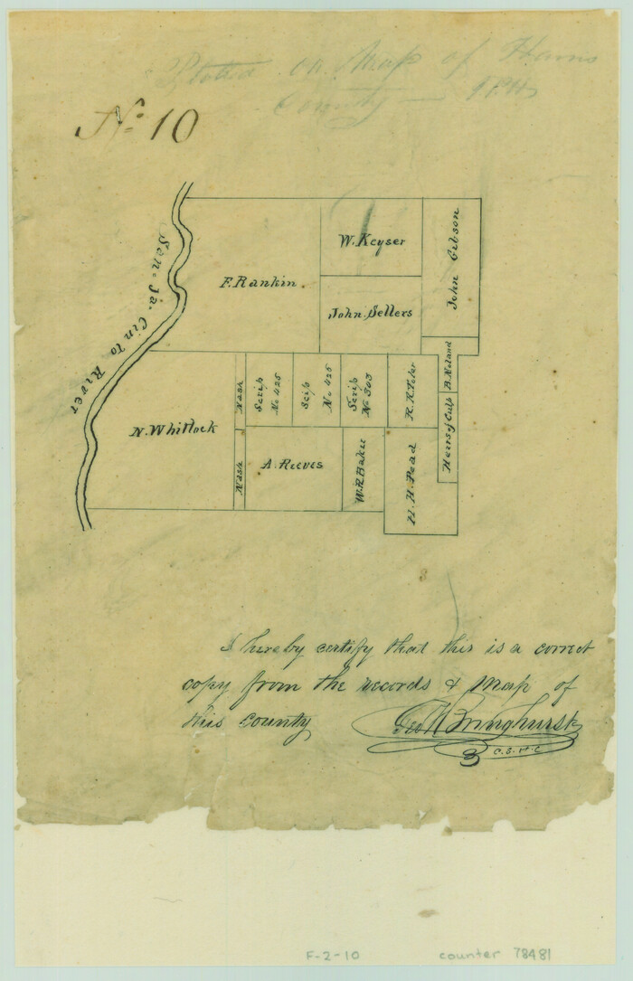 78481, [Portion of Harris County], General Map Collection