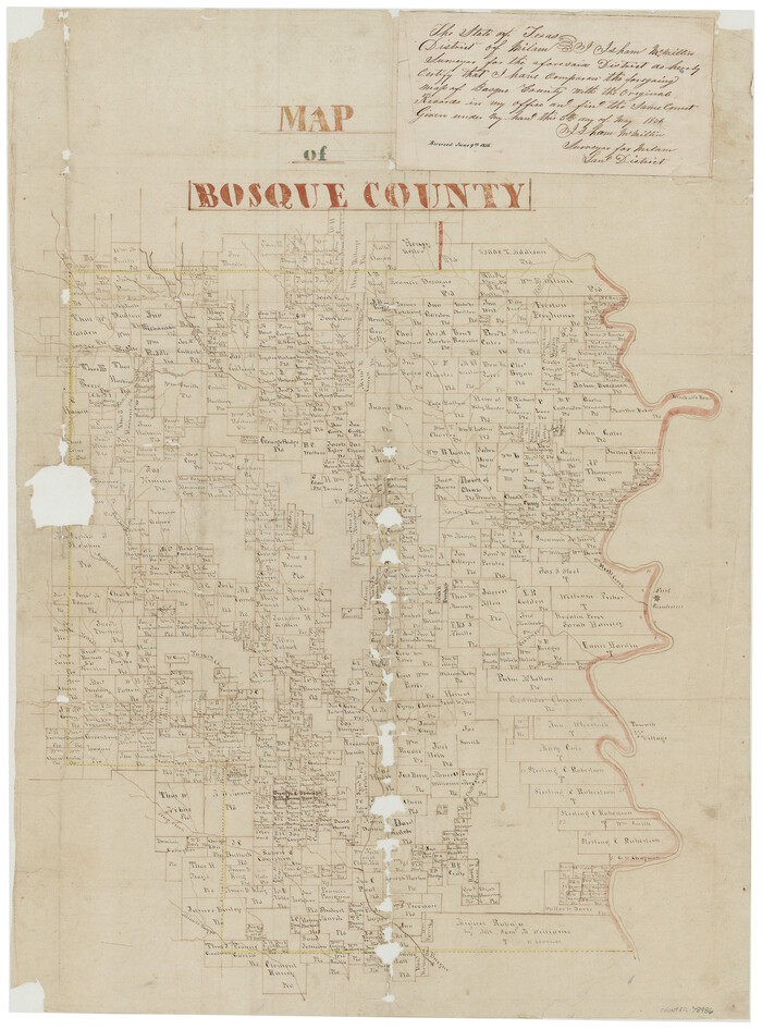 78486, Bosque County Sketch File 34, General Map Collection