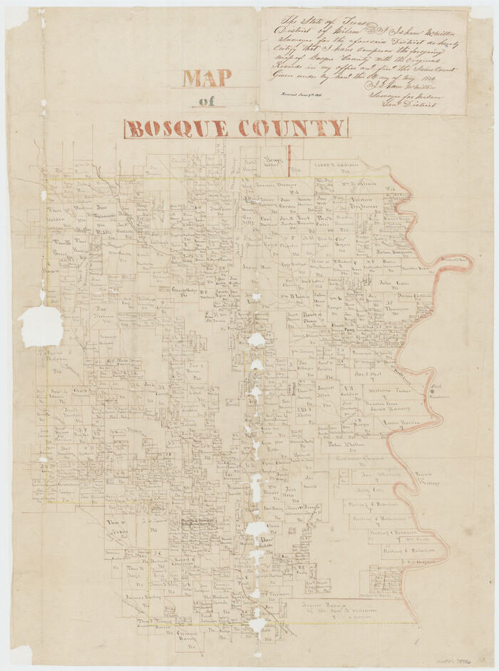 78486, Bosque County Sketch File 34, General Map Collection