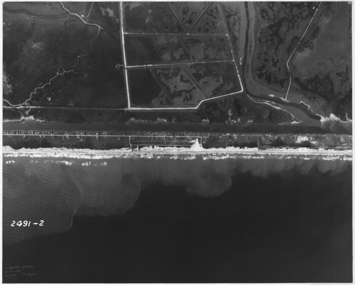 78640, [Aerial photograph from Carancahua Bend of Caney Creek to Cedar Lake], General Map Collection