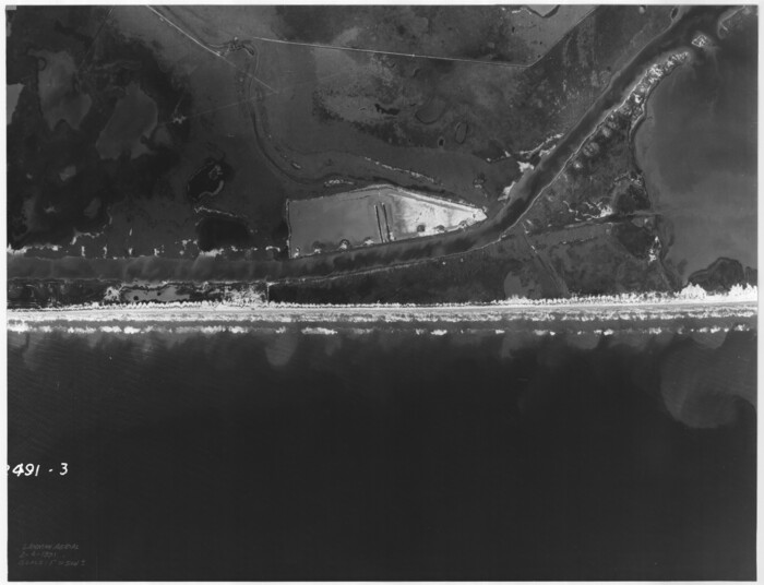 78641, [Aerial photograph from Carancahua Bend of Caney Creek to Cedar Lake], General Map Collection