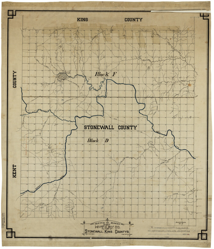7865, Stonewall County Rolled Sketch 9, General Map Collection
