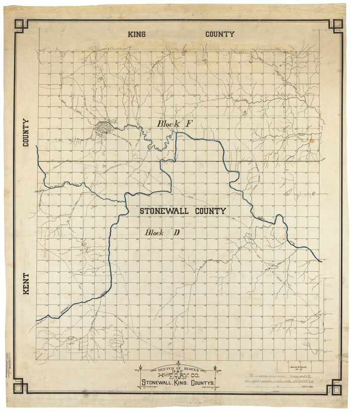 7865, Stonewall County Rolled Sketch 9, General Map Collection