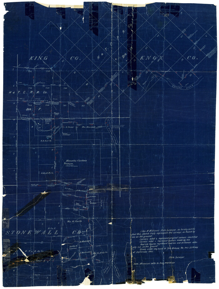 7869, Stonewall County Rolled Sketch 14, General Map Collection

