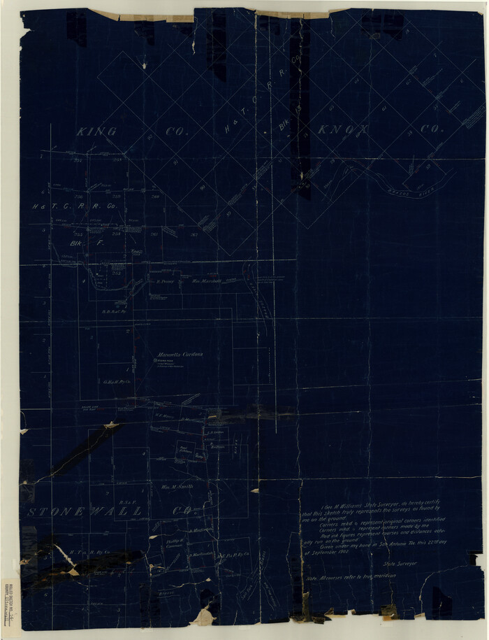 7869, Stonewall County Rolled Sketch 14, General Map Collection