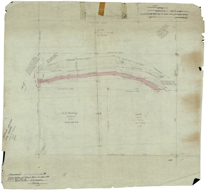 7872, Stonewall County Rolled Sketch 18, General Map Collection
