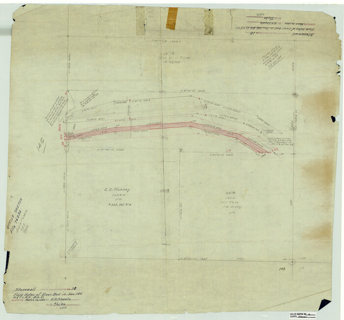 7872, Stonewall County Rolled Sketch 18, General Map Collection