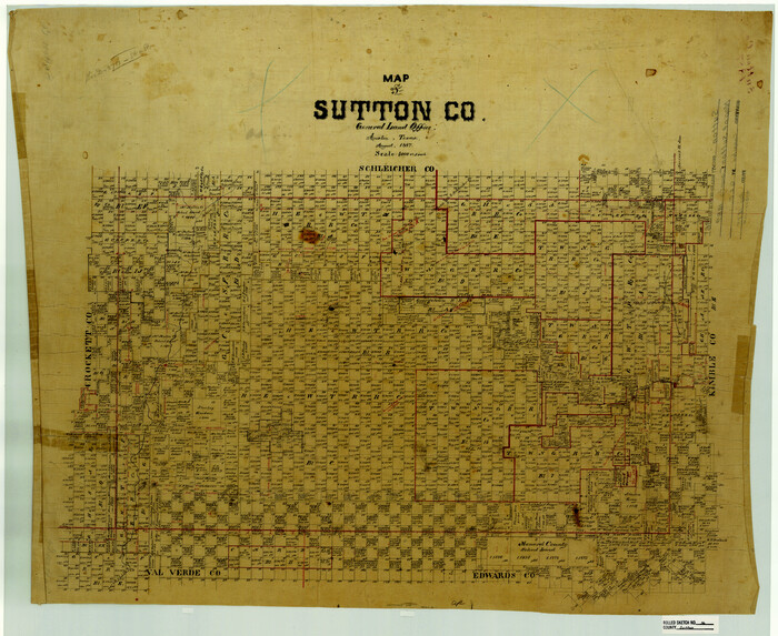 7880, Sutton County Rolled Sketch 36, General Map Collection