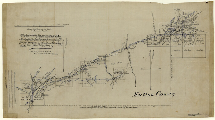 7881, Sutton County Rolled Sketch 38, General Map Collection