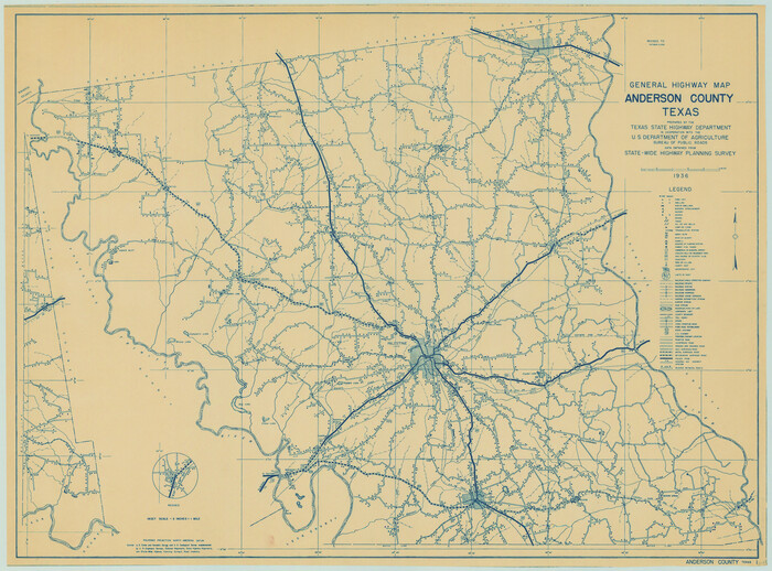 79001, General Highway Map, Anderson County, Texas, Texas State Library and Archives