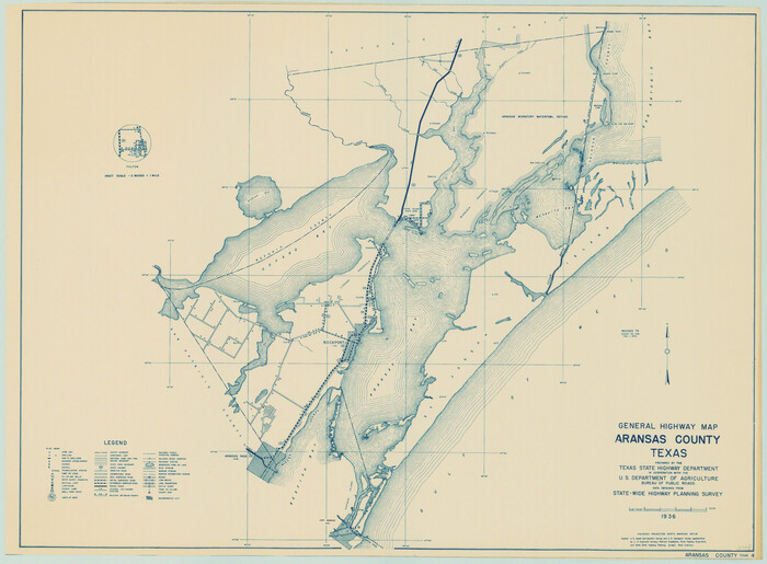 79004, General Highway Map, Aransas County, Texas, Texas State Library and Archives