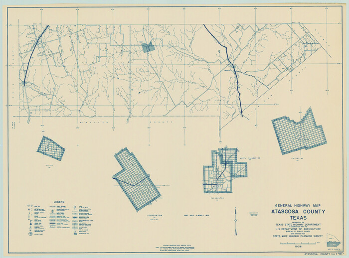 79007, General Highway Map, Atascosa County, Texas, Texas State Library and Archives