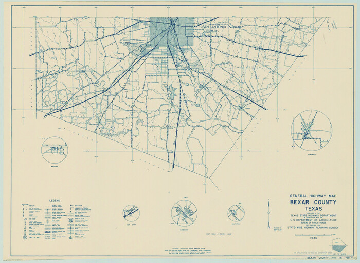 79016, General Highway Map, Bexar County, Texas, Texas State Library and Archives