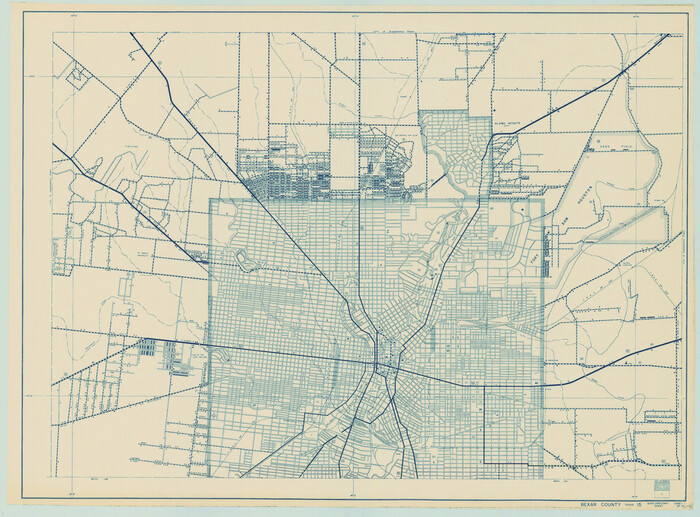 79018, General Highway Map.  Detail of Cities and Towns in Bexar County, Texas [San Antonio and vicinity], Texas State Library and Archives