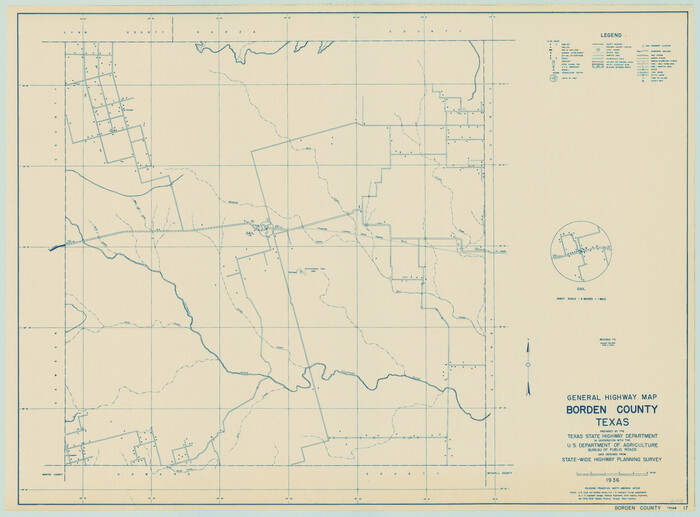 79021, General Highway Map, Borden County, Texas, Texas State Library and Archives