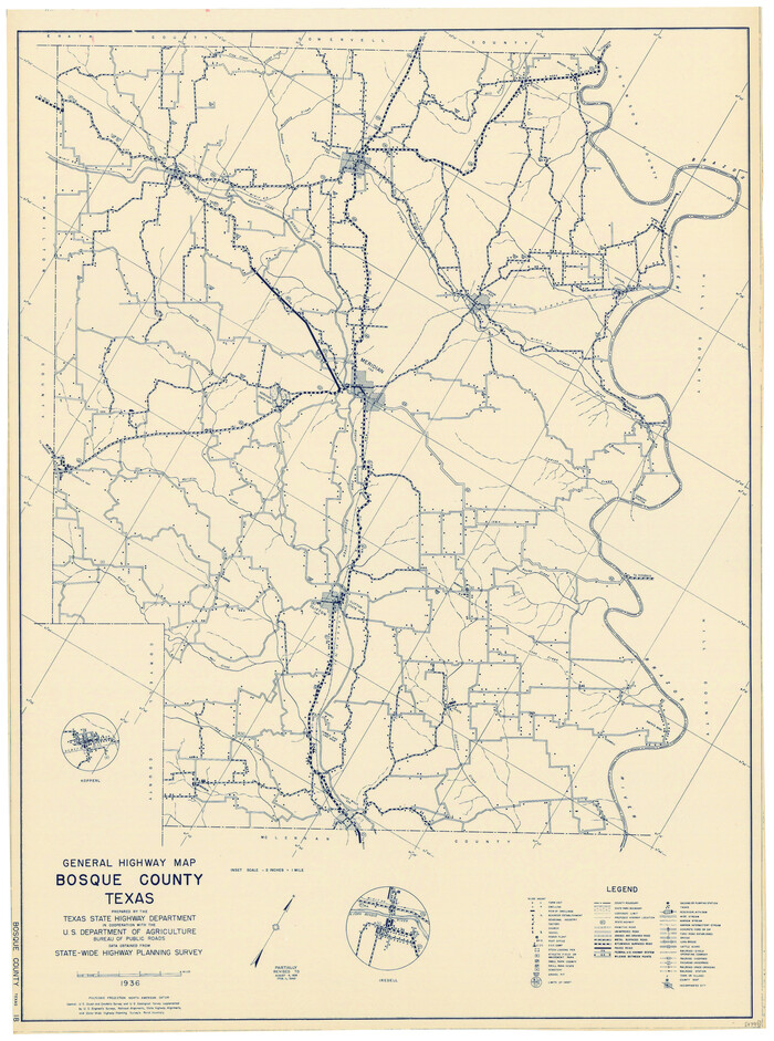79022, General Highway Map, Bosque County, Texas, Texas State Library and Archives
