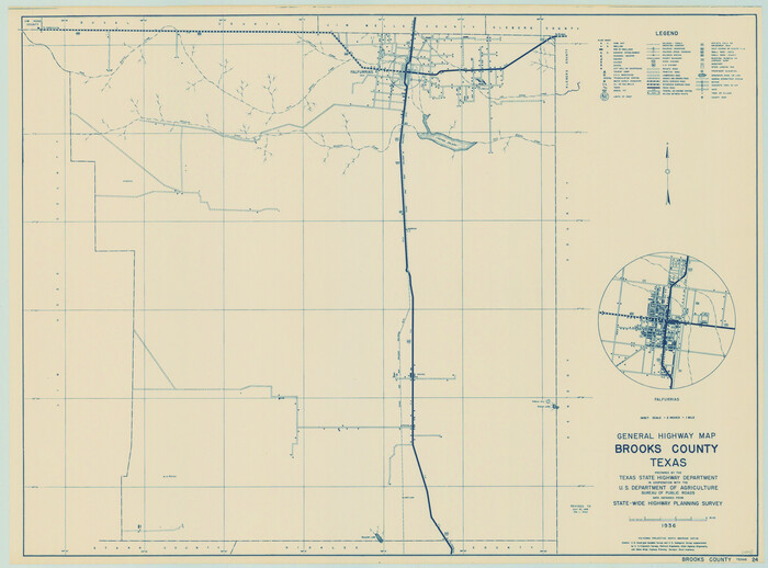 79030, General Highway Map, Brooks County, Texas, Texas State Library and Archives