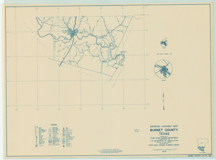 79033, General Highway Map, Burnet County, Texas, Texas State Library and Archives