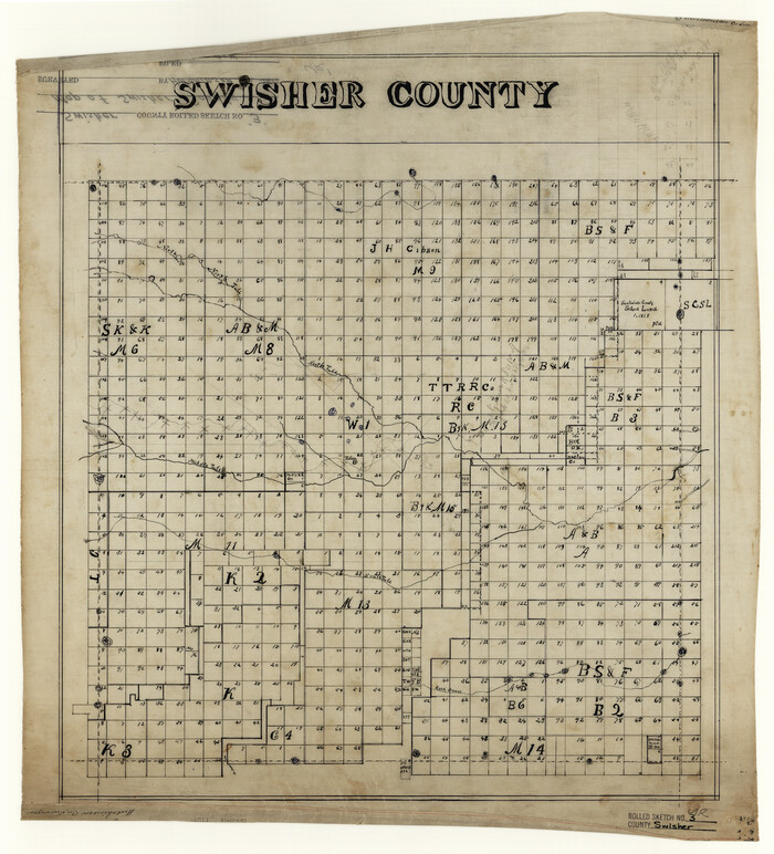 7904, Swisher County Rolled Sketch 3, General Map Collection