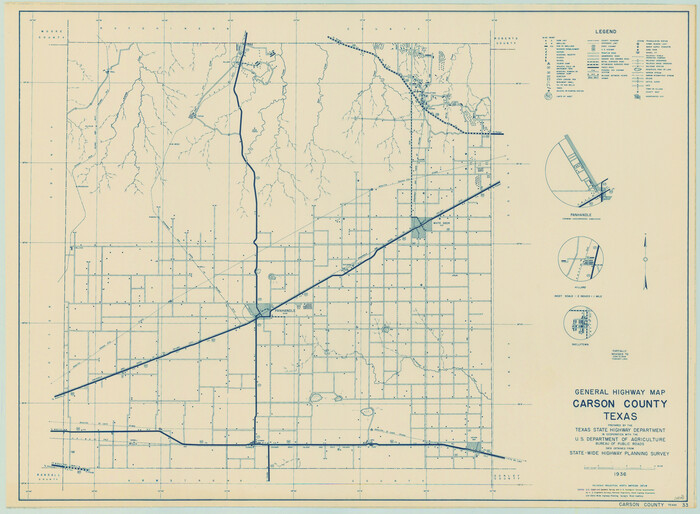 79041, General Highway Map, Carson County, Texas, Texas State Library and Archives