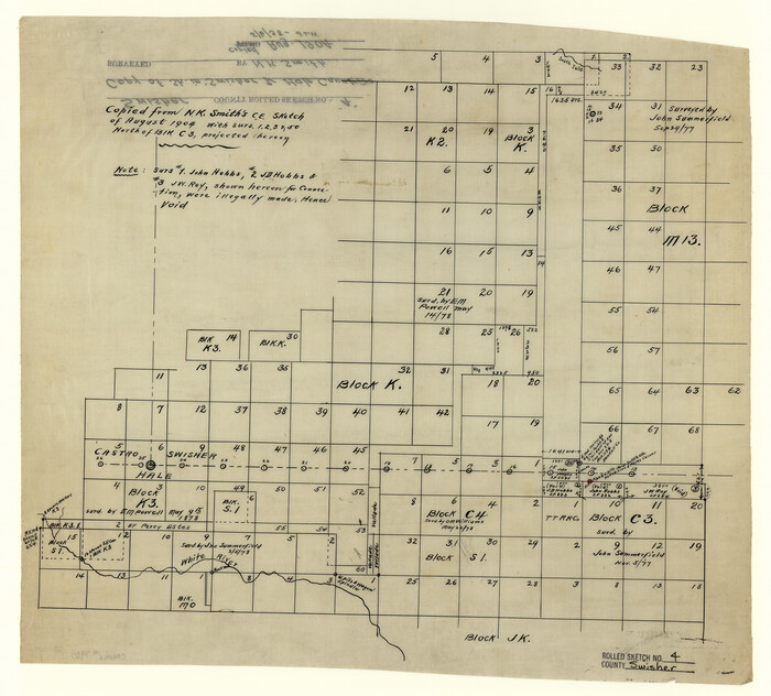 7905, Swisher County Rolled Sketch 4, General Map Collection