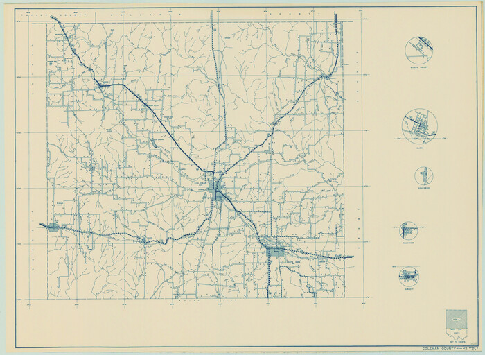 79051, General Highway Map, Coleman County, Texas, Texas State Library and Archives